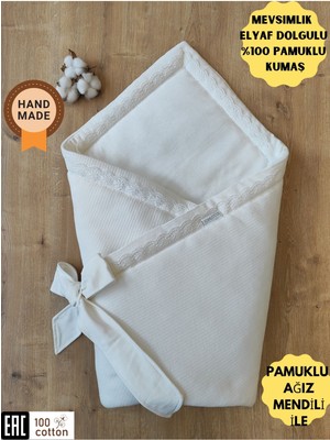 Tomuycuk Bebek Battaniyesi Mevsimlik %100 Pamuklu Bebek Kundağı Hastane Çıkışı Yenidoğan Dış Kundak Oyun Matı