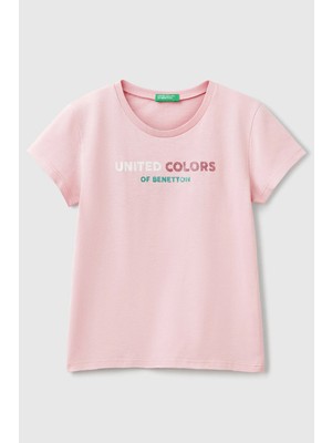 Benetton Kız Çocuk Tişört 3I1XC10MZ-25Y009