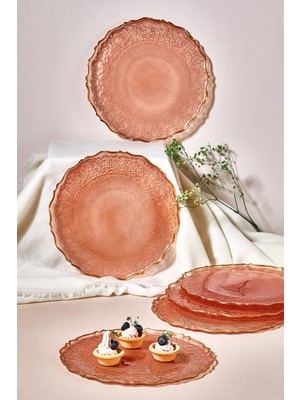 Goblen 6 Parça Pasta/kek/tatlı Tabağı Seti