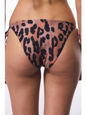 Clove Minimal Kesim Leopar Desenli Bikini Atı