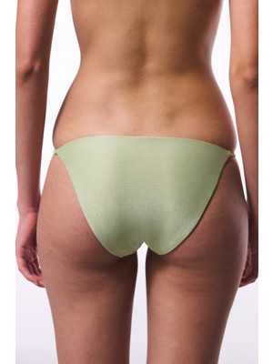 Açık Yeşil Jadira Side Tokalı Slip Bikini Altı