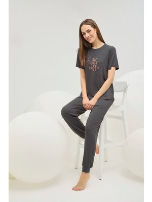 Sevim 16616 Kadın Baskılı Pijama Takım