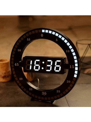 3D LED Dijital Elektronik Modern Duvar ve Masa Saati