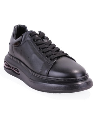 Hammer Jack 10225014 Marsa Siyah Ortopedik Günlük Erkek Deri Ayakkabı