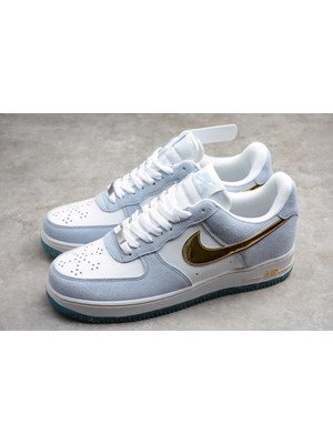 Nike Air Force 1 07 AN20 White Psychic Blue Metallic Gold CT9963-100