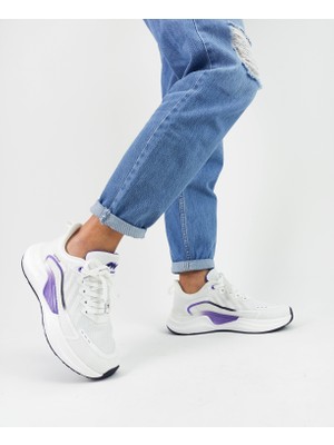 Owndays Beyaz Renk Triko Köpük Taban Kadın Sneakers