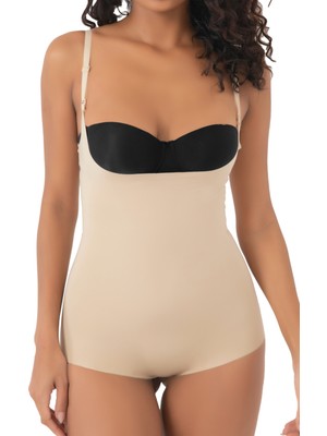 Kadın Askılı Lazer Kesim Gögüs Altı Bady Korse