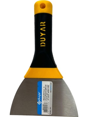 Duyar  Profesyonel Yay Çeliği Plastik Saplı Macun Ispatula 14CM