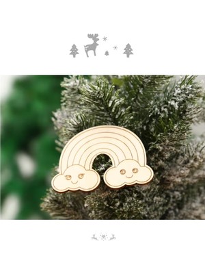 Gökkuşağı Çizgili Ahşap Boyama Okul Diy Etkinlik Aktivite Sanat