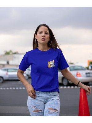 Tom ve Jerry Dost Baskılı Unisex T-Shirt