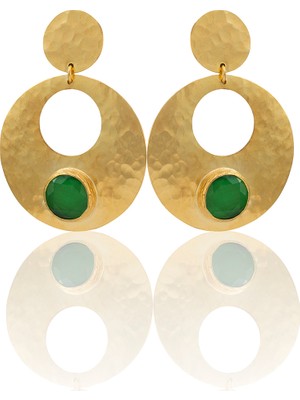 Kadir Jewellery 22 Ayar Altın Kaplama Vintage Küpe -El Işçiliği ve Hipoalerjenik Küpe