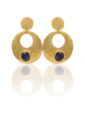 Kadir Jewellery 22 Ayar Altın Kaplama Vintage Küpe -El Işçiliği ve Hipoalerjenik Küpe
