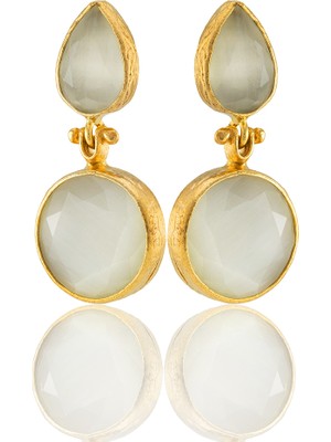 Kadir Jewellery 22 Ayar Altın Kaplama Vintage Küpe -El Işçiliği ve Hipoalerjenik Küpe