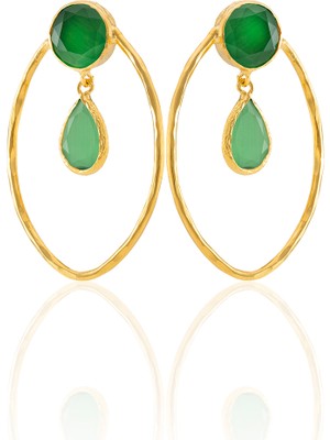 Kadir Jewellery 22 Ayar Altın Kaplama Vintage Küpe -El Işçiliği ve Hipoalerjenik Küpe