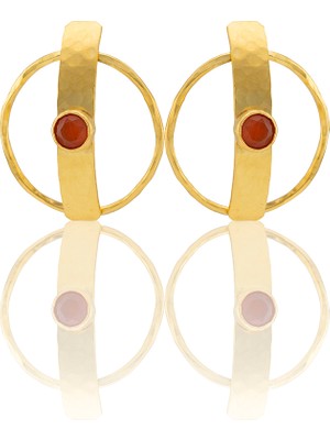 Kadir Jewellery 22 Ayar Altın Kaplama Vintage Küpe -El Işçiliği ve Hipoalerjenik Küpe