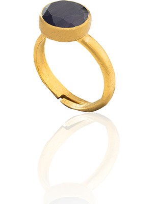 Kadir Jewellery 22 Ayar Altın Kaplama Zirkon Taşlı Kadın Minimal Yüzük