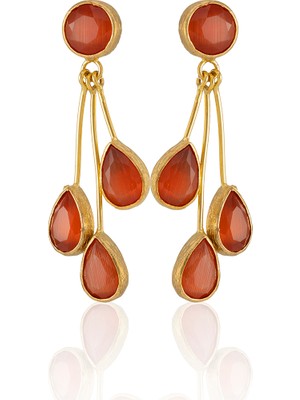 Kadir Jewellery 22 Ayar Altın Kaplama Vintage Küpe -El Işçiliği ve Hipoalerjenik Küpe