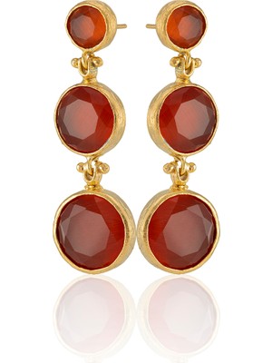 Kadir Jewellery 22 Ayar Altın Kaplama Vintage Küpe -El Işçiliği ve Hipoalerjenik Küpe