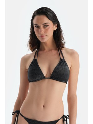 Dagi Siyah Üçgen Küçük Bikini Üst