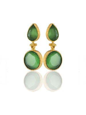 Kadir Jewellery 22 Ayar Altın Kaplama Vintage Küpe -El Işçiliği ve Hipoalerjenik Küpe