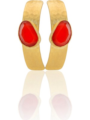 Kadir Jewellery 22 Ayar Altın Kaplama Vintage Küpe -El Işçiliği ve Hipoalerjenik Küpe