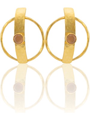 Kadir Jewellery 22 Ayar Altın Kaplama Vintage Küpe -El Işçiliği ve Hipoalerjenik Küpe