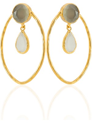 Kadir Jewellery 22 Ayar Altın Kaplama Vintage Küpe -El Işçiliği ve Hipoalerjenik Küpe