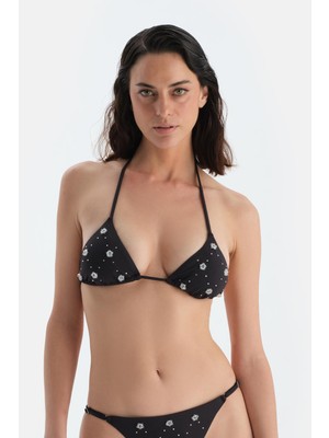 Dagi Siyah Üçgen Küçük Bikini Üst