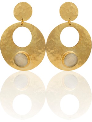 Kadir Jewellery 22 Ayar Altın Kaplama Vintage Küpe -El Işçiliği ve Hipoalerjenik Küpe