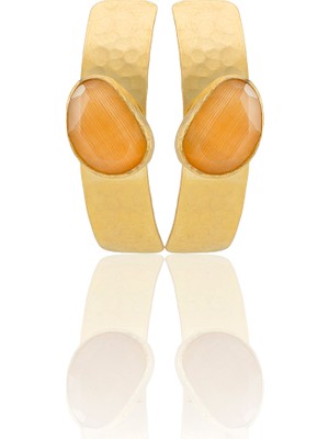 Kadir Jewellery 22 Ayar Altın Kaplama Vintage Küpe -El Işçiliği ve Hipoalerjenik Küpe