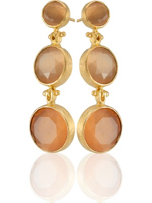 Kadir Jewellery 22 Ayar Altın Kaplama Vintage Küpe -El Işçiliği ve Hipoalerjenik Küpe