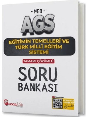 Hoca Kafası Yayınları   Meb-Ags Eğitimin Temelleri ve Türk Milli Eğitim Sistemi Soru Bankası Çözümlü