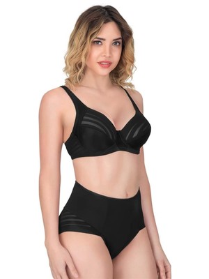 Modlive Siyah Emay 177 D Toparlayıcı Sütyen Takım