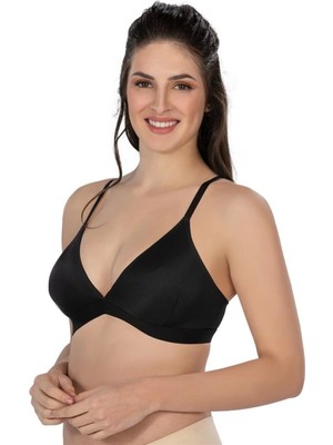 Marsilyan Modlive Siyah Emay 2809 Lazer Kesim Yapıştırma Iz Yapmaz Sütyen