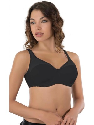Marsilyan Modlive Siyah Mı Emay 167 D Tül Push Up Toparlayıcı Sütyen