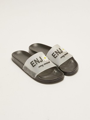 Tek Bantlı Baskılı Kadın Terlik