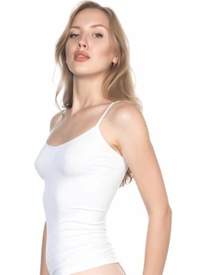 Modlive Beyaz Emay 5011 Soft Ripli Atlet