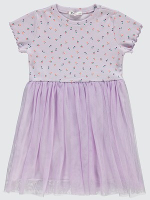 Civil Girls Kız Çocuk Elbise 6-9 Yaş Lila