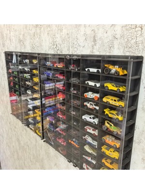 Good Sign Pleksi Kapaklı 1/64 Ölçek 100 Araç Hotwheels Matchbox Uyumlu Model Oyuncak Araba Rafı,vitrini