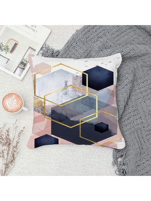 Çift Taraf Baskılı Gizli Di Özel Tasarım Süet Dokulu Kırlent Kılıfı Takımı 151