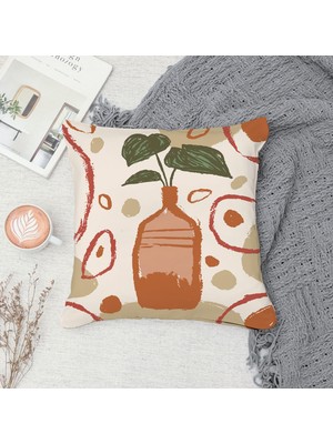 Çift Taraf Baskılı Gizli Di Özel Tasarım Süet Dokulu Kırlent Kılıfı Takımı 185