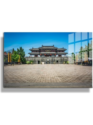 Marsilyan Şehirler ve Manzaralar, Yapay Zeka Destekli, 3D Dekoratif Baskı Yatay Cam Tablo 47