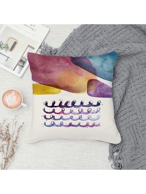 Çift Taraf Baskılı Gizli Di Özel Tasarım Süet Dokulu Kırlent Kılıfı Takımı 267