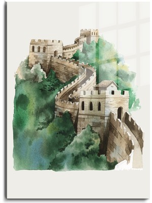 Doğa, Manzara 3D Dekoratif Bask  Cam Tablo 26