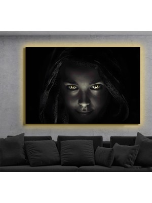 LED Işıklı Kanvas Tablo, 3D Dekoratif Baskılı Tablo Yapay Zeka Destekli Modern Tasarımlar 433