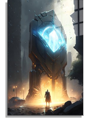 Marsilyan Space/uzay Yapay Zeka Özel Tasarım Cam Tablo Ofis, Mutfak Çocuk Odası, Salon 181