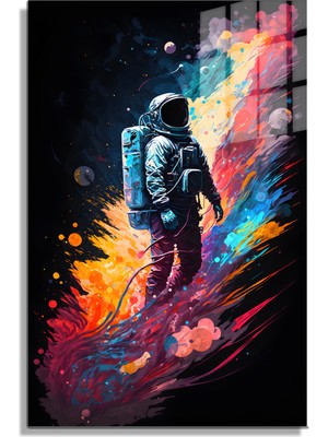 Marsilyan Space/uzay Yapay Zeka Özel Tasarım Cam Tablo Ofis, Mutfak Çocuk Odası, Salon 30