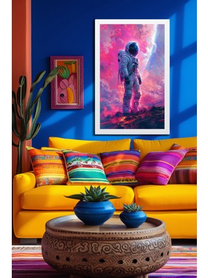 Marsilyan Space, Uzay, Yapay Zeka Mdf Plastik Çerçeveli Dekoratif Tablo 134