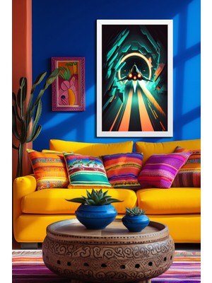 Marsilyan Space, Uzay, Yapay Zeka Mdf Plastik Çerçeveli Dekoratif Tablo 76