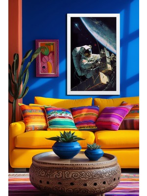 Marsilyan Space, Uzay, Yapay Zeka Mdf Plastik Çerçeveli Dekoratif Tablo 125